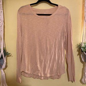 American Eagle Soft & Sexy Yellow Long Sleeve Shirt